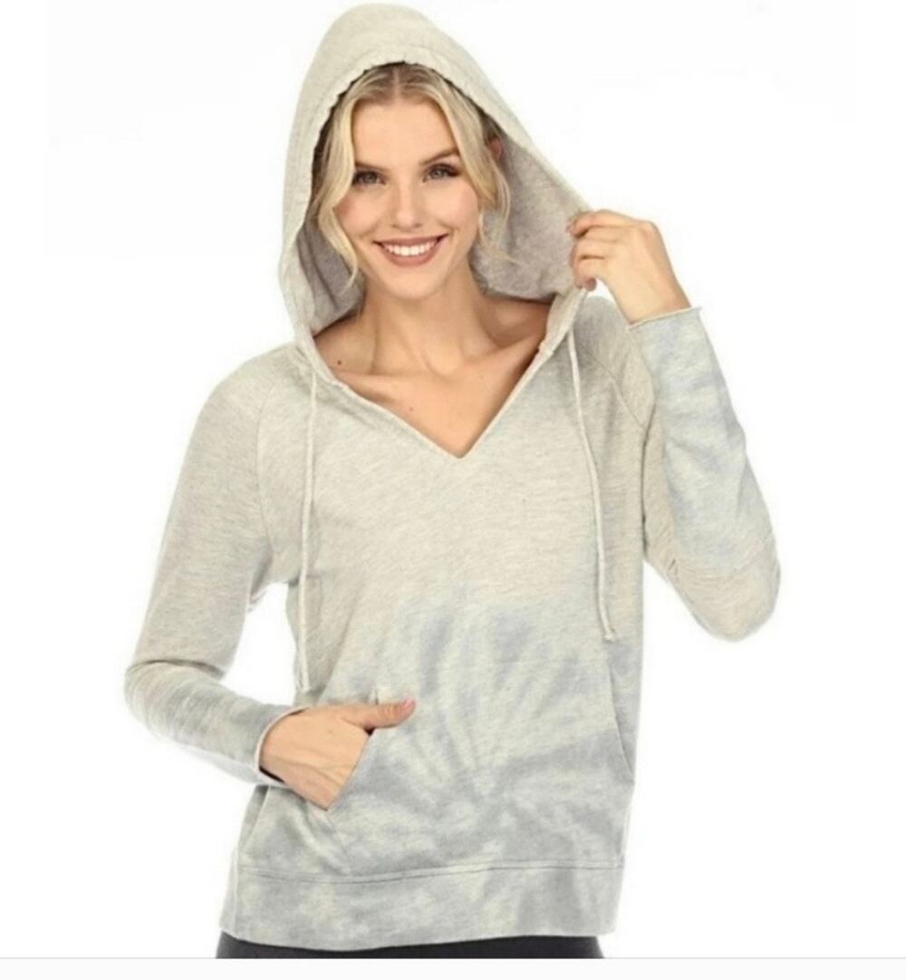 Johnny Was Calme White Hoodie SZ XS NWT